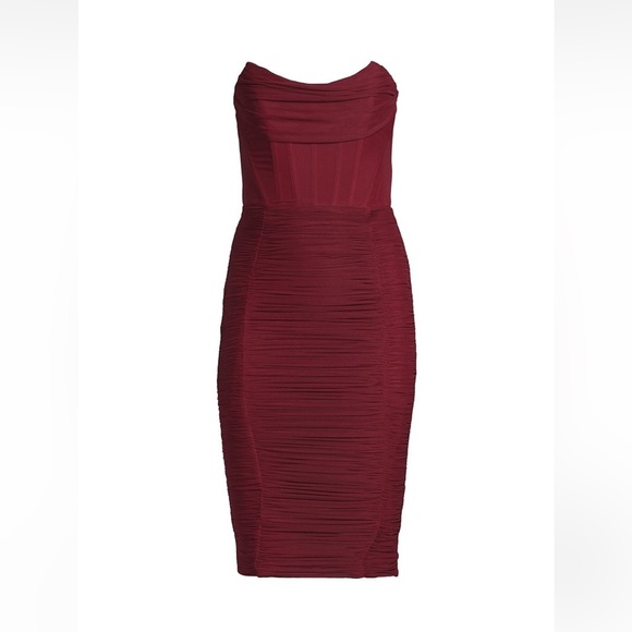 Lavish Alice Dresses Lavish Alice Mesh Corset Dress Burgundy Poshmark